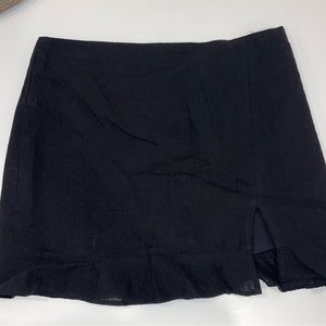 Black Mini Skirt w/ Zipper